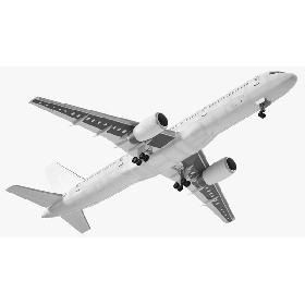 3D Boeing 757 200 Flight Deck Rigged